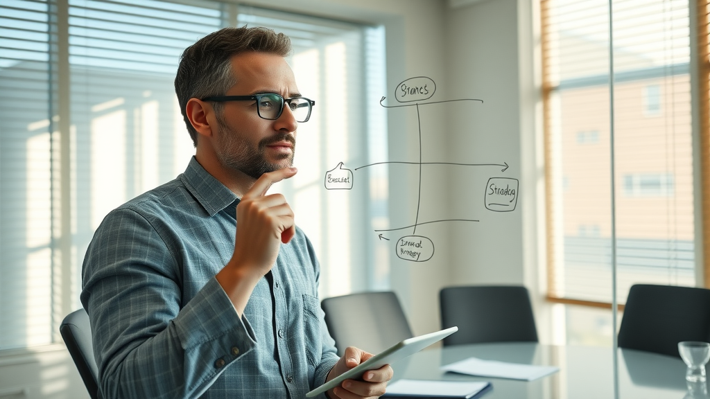 marketing professional sketching strategy flowcharts for patient acquisition digital marketing in a clinic boardroom