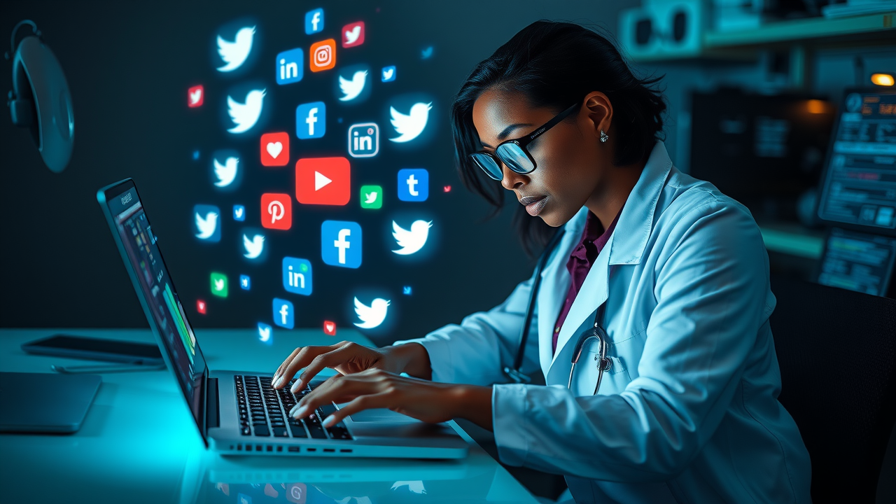 social media for medical practice brand awareness doctor scheduling social posts