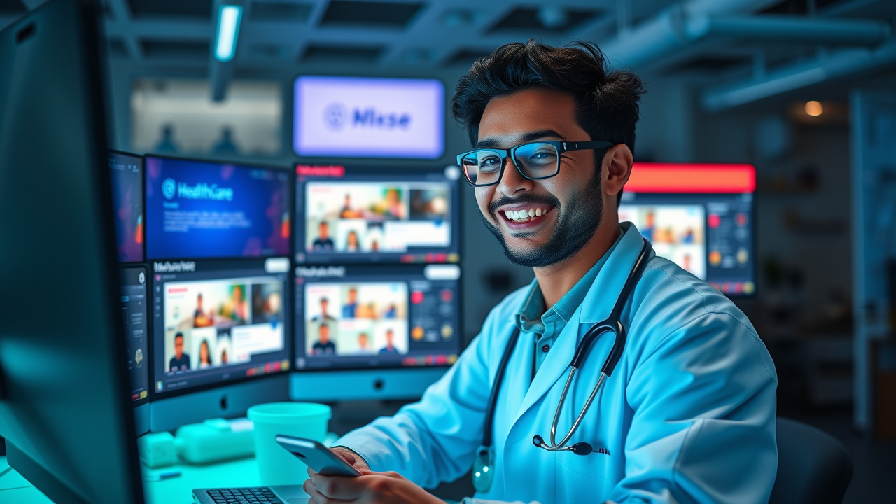 Healthcare marketer scheduling social media to boost medical practice SEO and local SEO