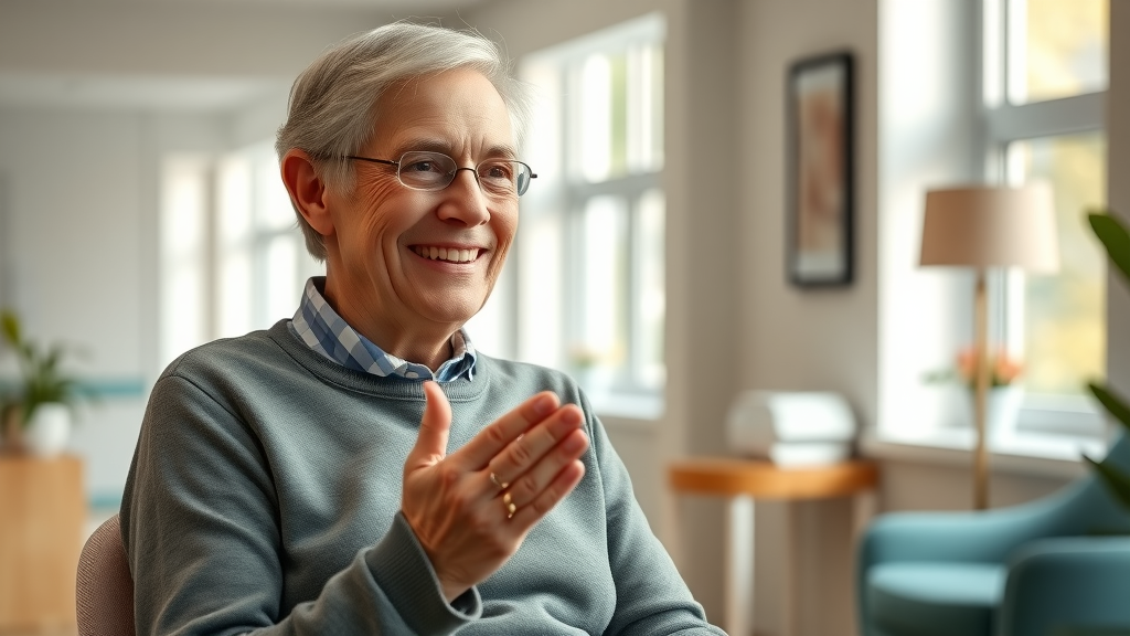 Patient testimonial video in a welcoming clinic for healthcare video marketing strategies