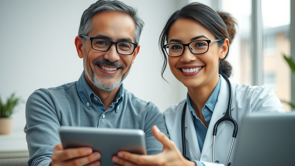 confident patient doctor telehealth visit engagement video