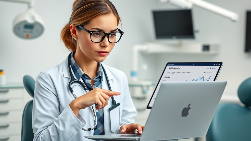 seo for dentists analyzing dental seo techniques results with growth charts