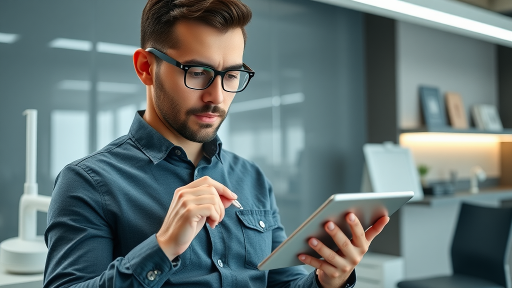 organized dental marketer checking off dental SEO techniques checklist for 2024