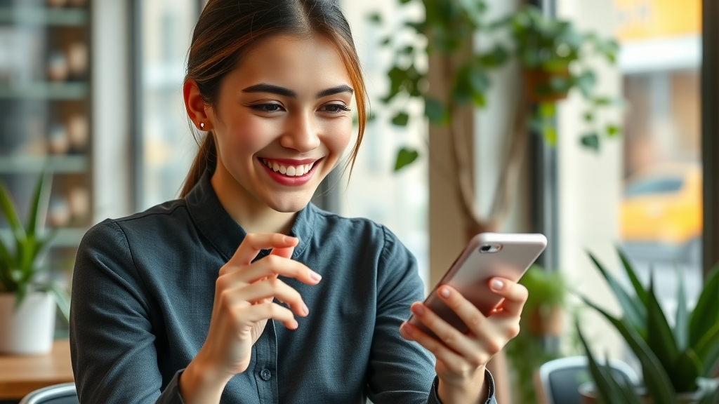 professional using smartphone to browse dental clinic’s responsive mobile site, illustrating the importance of mobile optimization in local seo for dental clinics